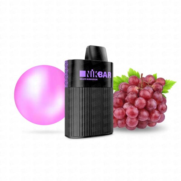 Pod Descartável Nikbar N6000 Puffs - 2% - Grape Bubblegum