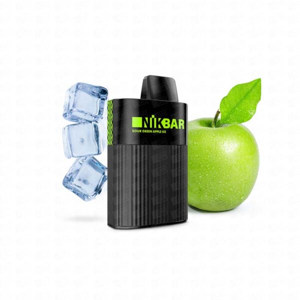 Pod Descartável Nikbar N6000 Puffs - 2% - Sour Green Apple Ice