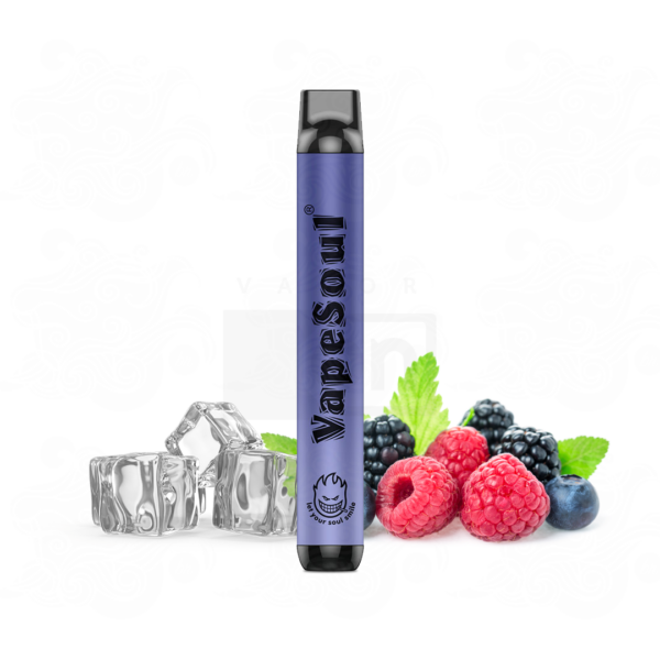 Pod Descártavel Vapesoul 1000 Puffs - 5% - Mix Berries