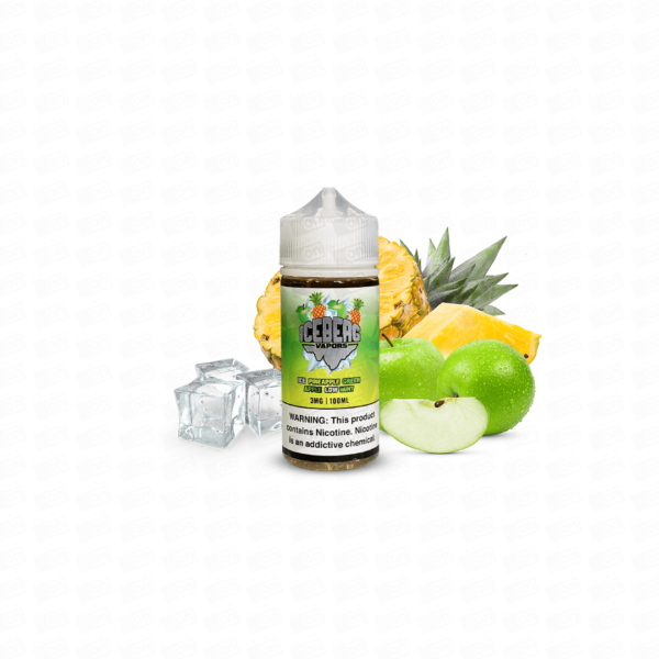 Líquido Iceberg Freebase - Ice Pineapple Green Apple Low Mint