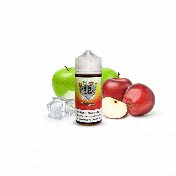 Líquido Iceberg Freebase - Ice Green Apple Red Apple Low Mint