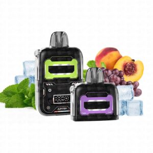 Pod Descartável Zomo MaxBar Jupiter 20000 Puffs – 5% – Peach Grape Ice + Sweet Mint Ice