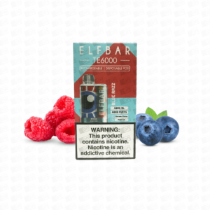 Pod Descártavel Elfbar TE 6000 Puffs – 5% – Blue Razz