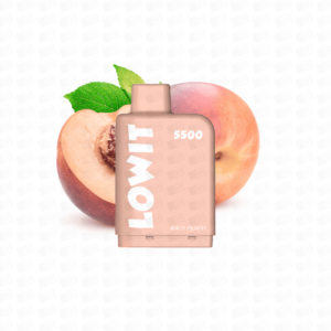 Pods Elfbar Lowit 5500 Puffs – 5% – Juicy Peach