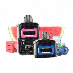 Blueberry Ice + Watermelon Bubblegum Ice - Pod Descartável Zomo MaxBar Jupiter 20000 Puffs