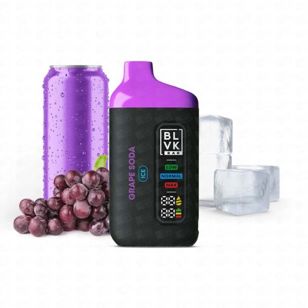 Pod Descartável BLVK Bar 20000 Puffs - 5% - Grape Soda Ice