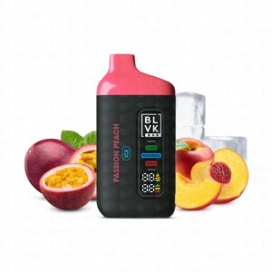 Pod Descartável BLVK Bar 20000 Puffs – 5% – Passion Peach Ice