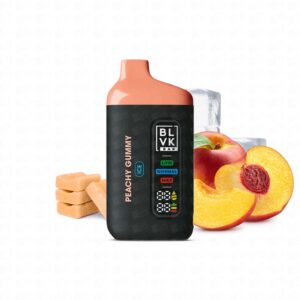 Pod Descartável BLVK Bar 20000 Puffs – 5% – Peach Gummy Ice