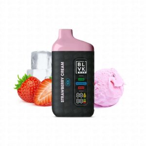 Pod Descartável BLVK Bar 20000 Puffs – 5% – Strawberry Cream Ice