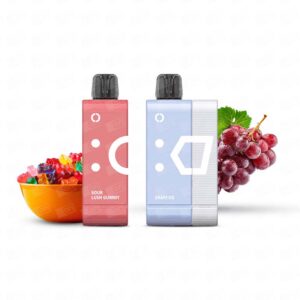 Pod Descartável Elfbar EW9000 Puffs Kit – 5% – Grape Ice + Sour Lush Gummy