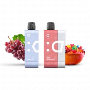 Pod Descartável Elfbar EW9000 Puffs Kit – 5% – Sour Lush Gummy + Grape Ice