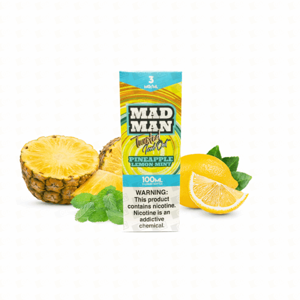 Líquido Mad Man Twisted Ice Out Freebase - Pineapple Lemon Mint