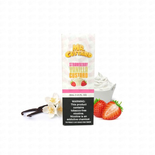 Líquido Mr Custard NicSalt - Strawberry Vanilla Custard
