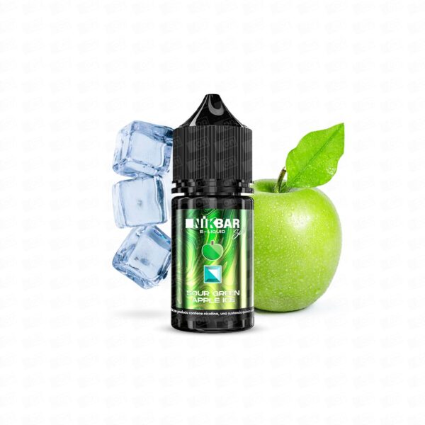 Líquido Nikbar NicSalt - Sour Green Apple Ice