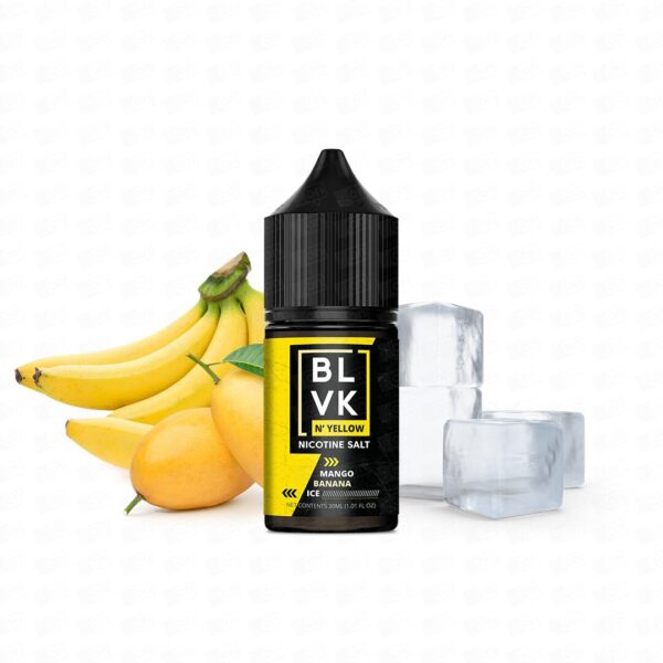 Líquido Blvk Yellow NicSalt - Mango Banana Ice