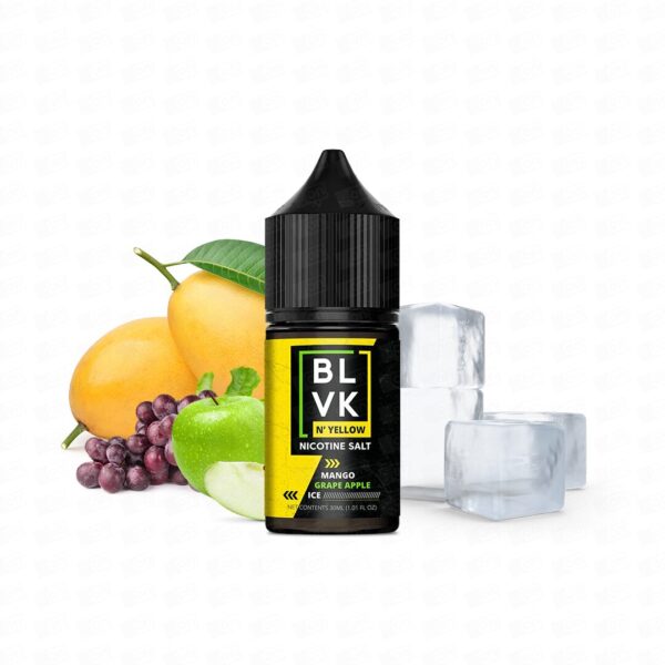Líquido Blvk Yellow NicSalt - Mango Grape Apple Ice