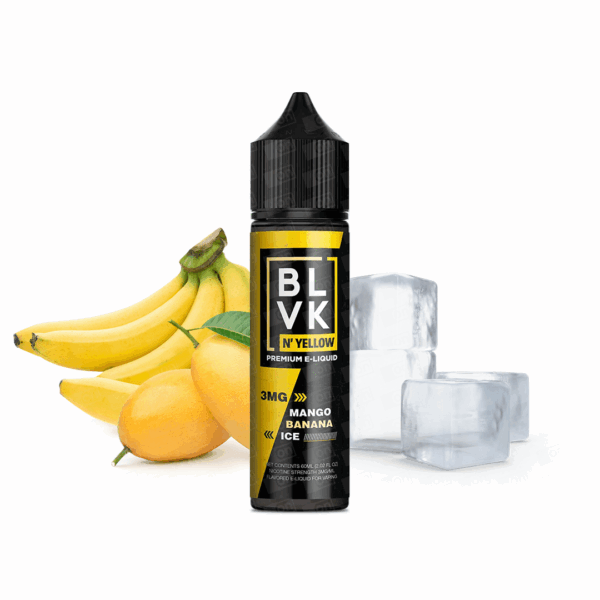 Líquido Blvk Yellow Freebase - Mango Banana Ice