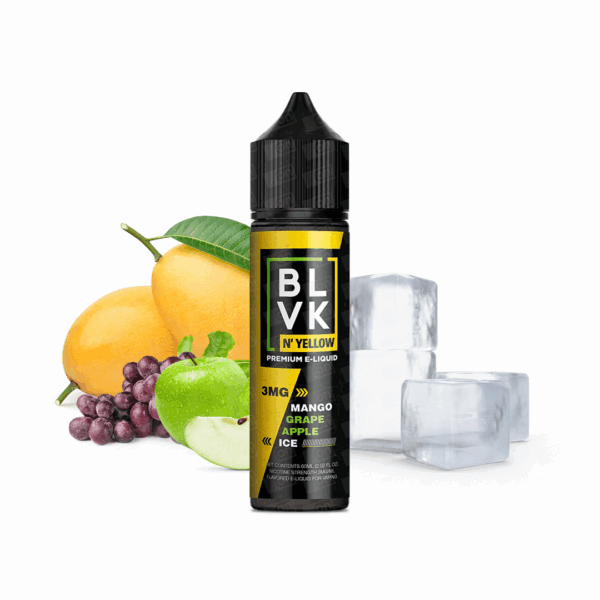 Líquido Blvk Yellow Freebase - Mango Grape Apple Ice