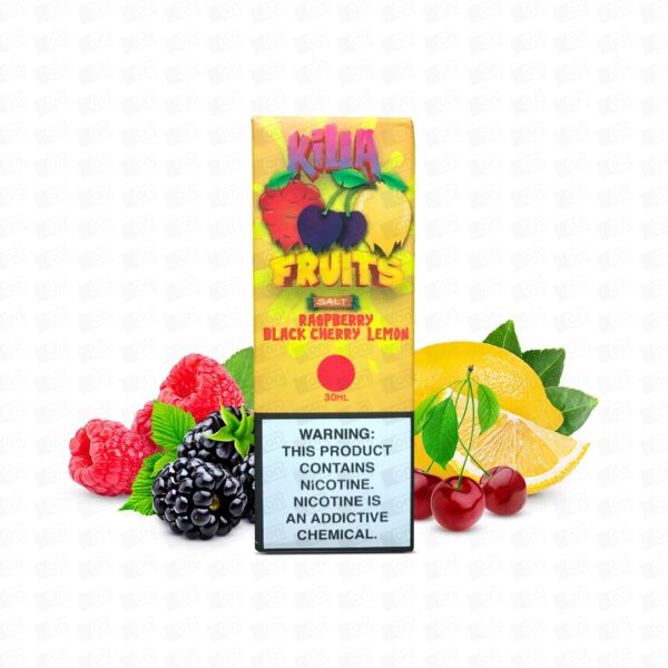 Líquido Killa Fruits NicSalt - Raspberry Black Cherry Lemon