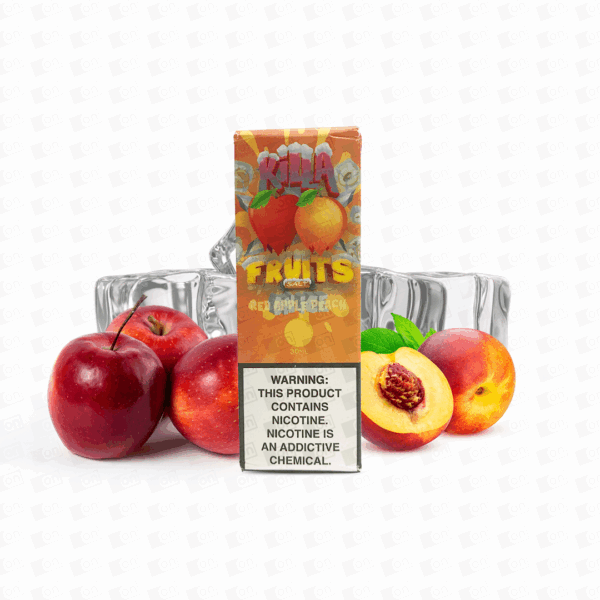 Líquido Killa Fruits Ice NicSalt - Red Apple Peach