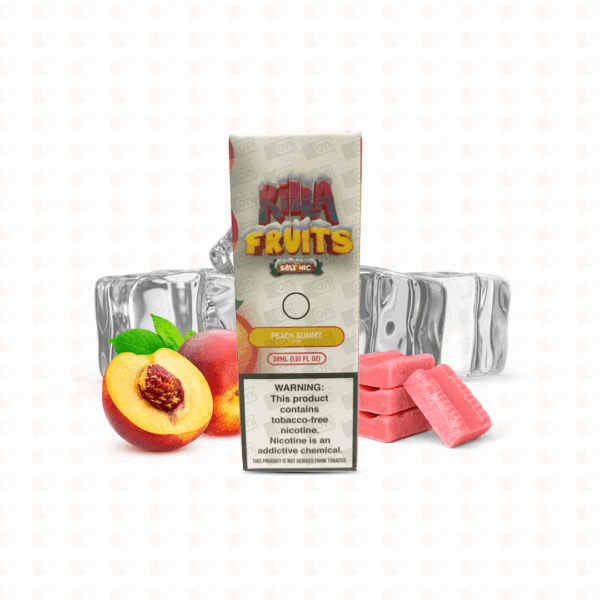 Líquido Killa Fruits Ice NicSalt - Peach Gummy