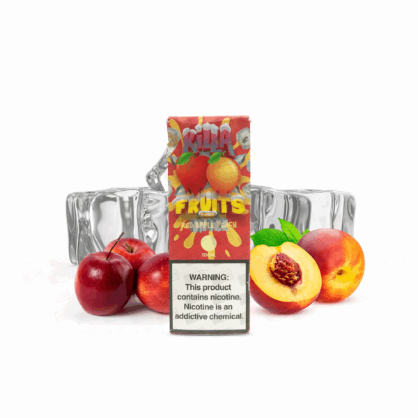Líquido Killa Fruits Ice Freebase - Red Apple Peach