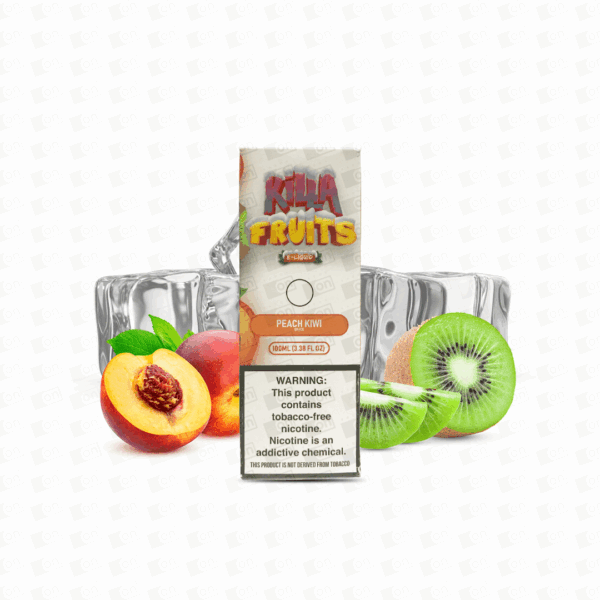 Líquido Killa Fruits Ice Freebase - Peach Kiwi