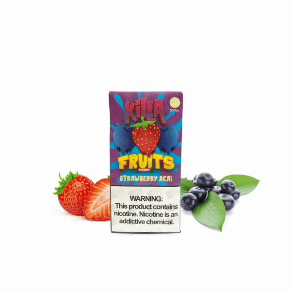 Líquido Killa Fruits Freebase - Strawberry Açai