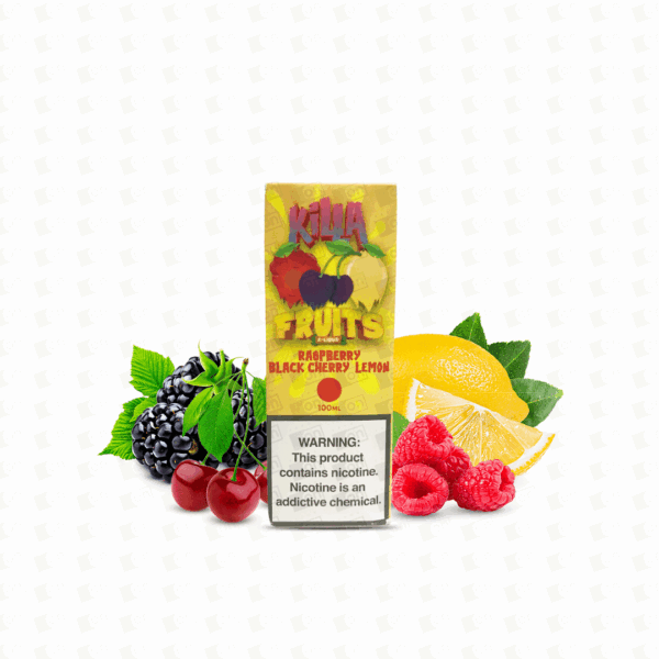 Líquido Killa Fruits Freebase - Raspberry Black Cherry Lemon
