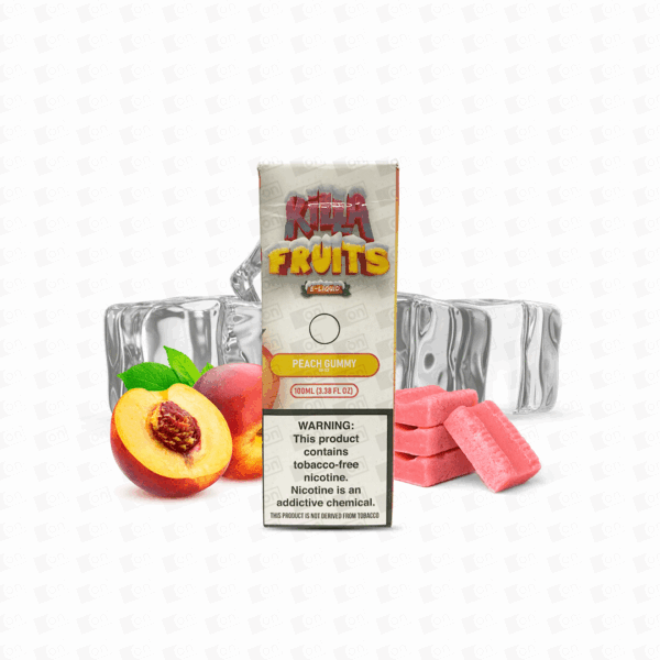 Líquido Killa Fruits Ice Freebase - Peach Gummy