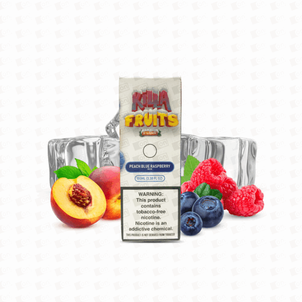 Líquido Killa Fruits Ice Freebase - Peach Blue Raspberry