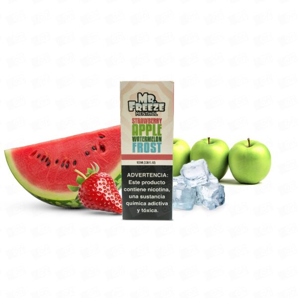 Líquido Mr Freeze Menthol Freebase - Strawberry Apple Watermelon Frost