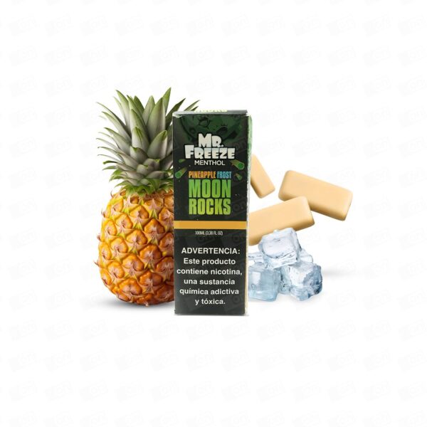 Líquido Mr Freeze Menthol Freebase - Pineapple Frost Moon Rocks