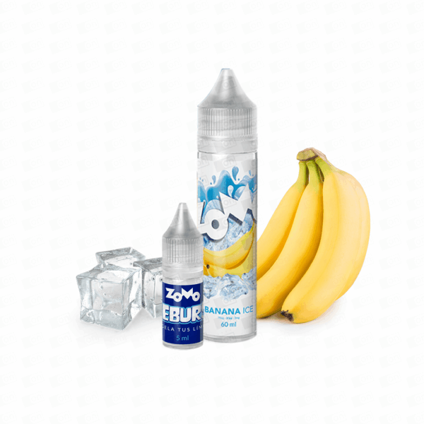 Líquido Zomo Iceburst Freebase - 3mg - 60ml - Banana Ice