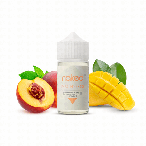 Líquido Naked 100 Freebase - Peachy Peach - 0 mg