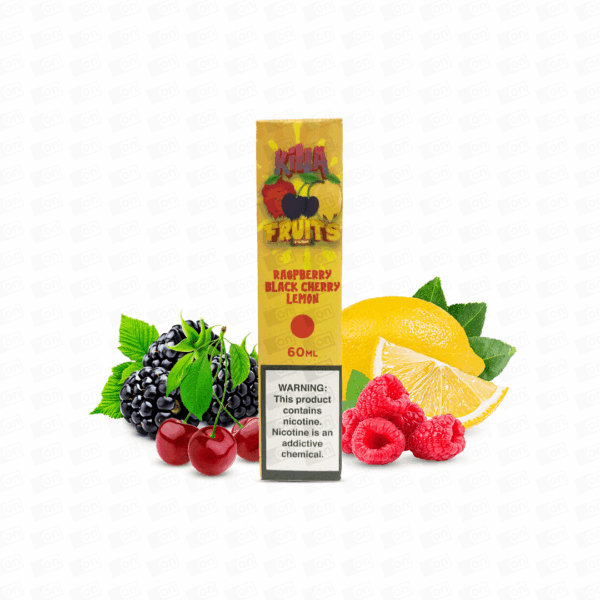 Líquido Killa Fruits Freebase - 3mg - 60ml - Raspberry Black Cherry Lemon