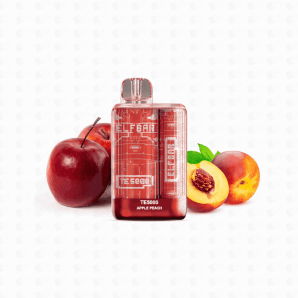 Pod Descartável Elfbar TE 5000 Puffs - Apple Peach