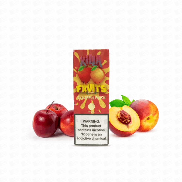 Líquido Killa Fruits Freebase - 3mg - 100ml - Red Apple Peach