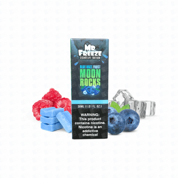 Líquido Mr Freeze Signature Edition NicSalt - Blue Razz Frost Moon Rocks