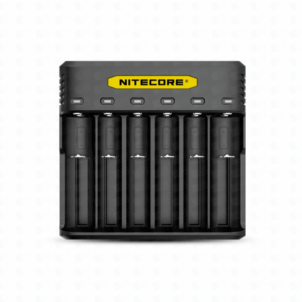 Carregador de Bateria Vape Cigarro Eletrônico - Nitecore - 6 Baterias - Q6 Quick Charge